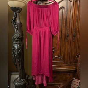 NWT Inc International Concept Off the Shoulder High Low Dress